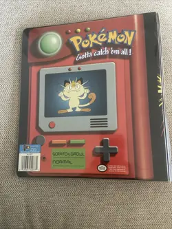 NOS Vintage Pokemon Pikachu 3 Ring Binder Gotta Catch 'Em All Nintendo 1999 TCG - Image 2