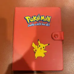Vintage Pokemon Gotta Catch 'Em All Binder Red Pikachu 1999 - Image 1
