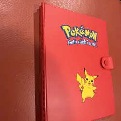 Vintage Pokemon Gotta Catch 'Em All Binder Red Pikachu 1999 - Image 3