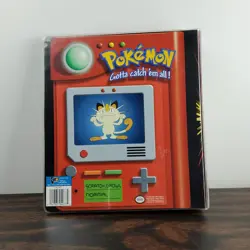 Vintage Pokemon Pikachu 3 Ring Binder Gotta Catch 'Em All Nintendo 1999 VG - Image 3