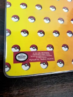 Vintage Pokemon Pikachu 3 Ring Binder Gotta Catch 'Em All Nintendo 1999 VG - Image 4