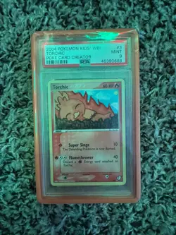 2004 POKEMON KIDS' WB! POKE CARD CREATOR #3 TORCHIC PSA 9 - Image 1