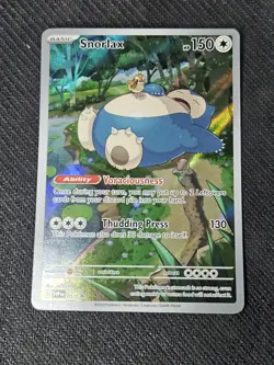 Pokemon TCG Snorlax Promo Holo Card 151 Scarlet and Violet 051 - Image 1