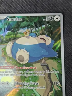 Pokemon TCG Snorlax Promo Holo Card 151 Scarlet and Violet 051 - Image 3