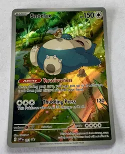 Pokemon TCG Snorlax Promo Holo Card 151 Scarlet and Violet 051 - Image 1