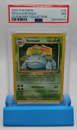 2002 Pokemon Legendary Collection Venusaur Holo PSA 7 - Image 1
