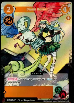 Diana Rosari 203/173 LEGEND RARE Secret Shadows MZ3 Metazoo Card #2 - Image 1