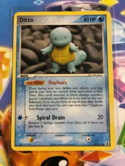 Pokemon TCG Ditto Card as Squirtle (64/113) Near Mint Condition - Image 1