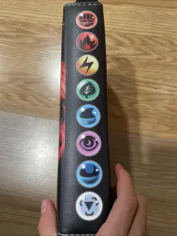 Pokemon TCG Card Binder Empty Black Chaziard Cover Holds 280+ Cards 4 Per Page - Image 3