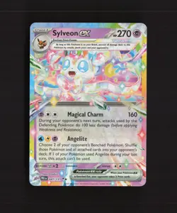 Sylveon ex 041/131 Prismatic Evolutions Ultra Rare Holo Pokemon Card NM - Image 1
