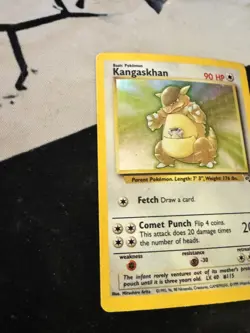 Pokemon TCG Kangaskhan Jungle Holo Card 5/64 Unlimited Rare, HP/Damaged - Image 2