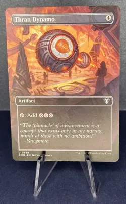 MTG Thran Dynamo 0658 Commander Masters Borderless Art Artifact Card NM - Image 1