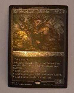 Rankle Master of Pranks Etched Foil NM MTG Commander Masters Magic the Gathering - Image 1