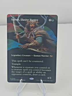 Surrak, Elusive Hunter (Borderless) Tarkir: Dragonstorm Foil - Image 1