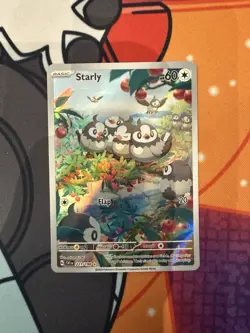 Starly 221/198 Pokemon Scarlet & Violet Base Set Illustration Rare Full Art NM - Image 1