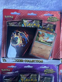 LOT OF (4) Pokemon Mega Evolution Ascended Heroes Tech Sticker Collection NEW - Image 3