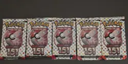 5X Sealed Pokemon 151 Booster Packs LOT - SV: Scarlet & Violet 151 - Image 1