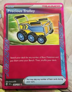Precious Trolley ACE SPEC Rare 185/191 Surging Sparks Holo POKEMON NEAR MINT - Image 1