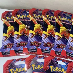 Pokemon TCG Destined Rivals Sleeved Booster Pack (x11) Packs - Image 4