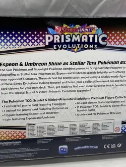 Pokemon TCG Scarlet & Violet Prismatic Evolutions Premium Figure Collection - Image 4