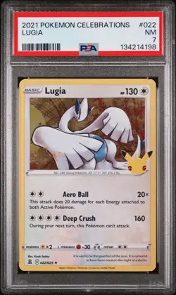 2021 Pokemon Celebrations Lugia PSA 7 #022 - Image 1
