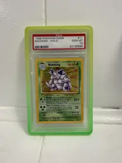 1999 Pokemon Base Set PSA 10 Nidoking 011/102 Base Set Holo🔥🔥🔥 W/guard - Image 1