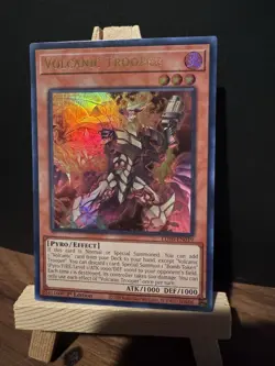 Yugioh Volcanic Trooper LD10-EN019 Ultra Rare 1st Edition NM - Image 1