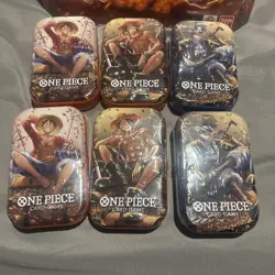 One Piece Tin Pack Set Vol 2 Set of 6| TS-02 OP-13 | Factory Sealed | Bandai - Image 1