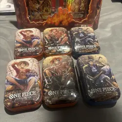One Piece Tin Pack Set Vol 2 Set of 6| TS-02 OP-13 | Factory Sealed | Bandai - Image 2