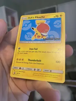 Ash's Pikachu - SM114 - Pokemon TCG Sun & Moon Promo Rare Card MP - Image 5