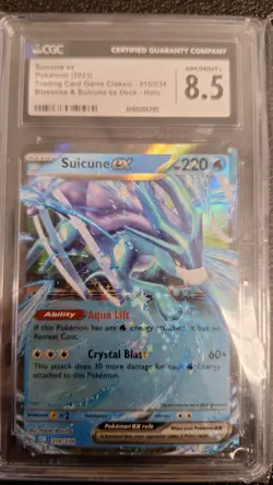 CGC 8.5 - Pokemon (2023) EN TCG Classic: Suicune Deck - Suicune ex #010/034 - Image 1