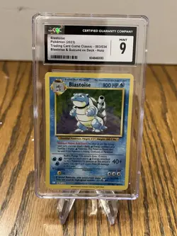 BLASTOISE 2023 Pokemon English TCG Classic Suicune ex Holo CLB 003/034 - CGC 9 - Image 1
