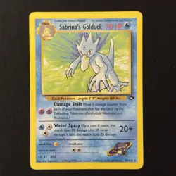 Sabrina's Golduck 30/132 Pokemon TCG Gym Challenge Vintage 2000 WOTC English - Image 1
