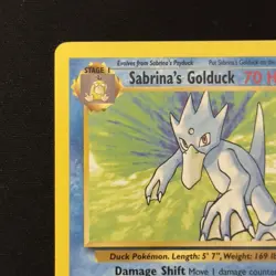 Sabrina's Golduck 30/132 Pokemon TCG Gym Challenge Vintage 2000 WOTC English - Image 3