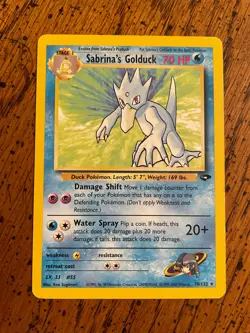Sabrina's Golduck 30/132 Pokemon TCG Gym Challenge NM Vintage 2000 Card - Image 1