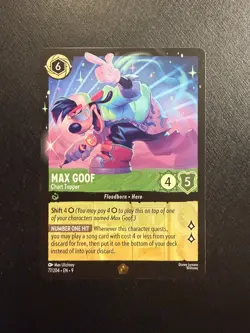 Max Goof Chart Topper #77/204 Fabled Legendary (Non Foil) Disney Lorcana - NM - Image 1