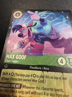 Max Goof Chart Topper #77/204 Fabled Legendary (Non Foil) Disney Lorcana - NM - Image 3