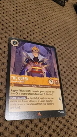 The Queen Conceited Ruler 1/204 Disney Lorcana Fabled Rare NM - Image 1