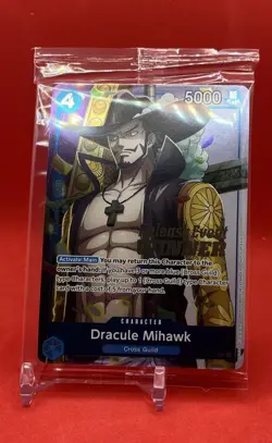 Dracule Mihawk (OP11 Release Event Winner) PR One Piece Promotion Cards P-081 NM - Image 1