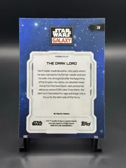 2024 Topps Chrome Star Wars Galaxy Trading Card #28 The Dark Lord - Image 2