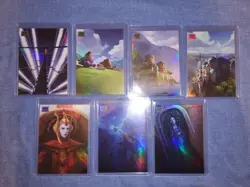 2024 TOPPS CHROME STAR WARS GALAXY - ART OF NABOO 7 CARD BUNDLE - Image 1