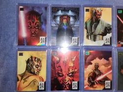 2024 TOPPS CHROME STAR WARS GALAXY - ART OF MAUL 13 OF 15 CARDS - Image 2