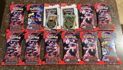 Pokemon TCG Destined Rivals Sleeved Booster & Blister Pack Lot Of 12 NEW SEALED - Image 1