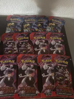 Lot of 12 - Pokemon TCG Destined Rivals Sleeved Booster Pack Factory Sealed - Image 2