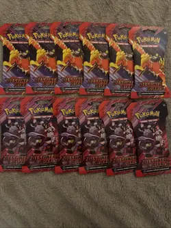 Pokemon TCG DESTINED RIVALS Sleeved Booster Packs New Sealed Lot of 12 Packs - Image 1