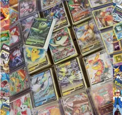 Curated Pokemon Booster Packs: Pokemon All-Holo 25 NM Card Pack 2+ V/VMax/EX Per - Image 1
