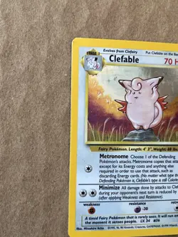 Pokemon TCG Clefable Jungle Holo Rare Card 01/64 Unlimited 1999 - Image 2