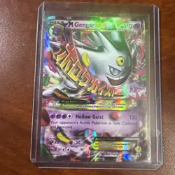 Mega M Gengar EX Promo XY166 Black Star Promo Pokemon Card Holo - Image 2
