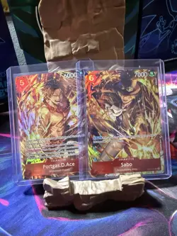 Sabo & Portgas D Ace ST15-005 Illustration Box Volume 5 One Piece Promo Cards - Image 4