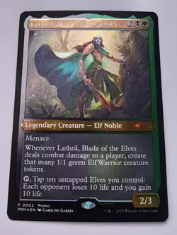 Lathril, Blade of the Elves (Foil Etched) Media Promos Foil - Image 1